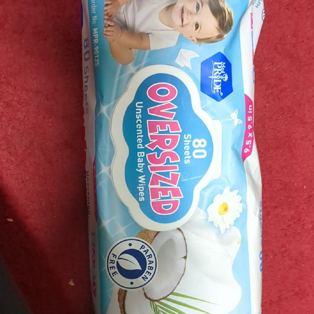 Pur Baby Oversized Unscented Baby Wipes - Blue